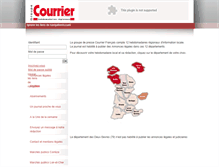 Tablet Screenshot of courrier-francais.com